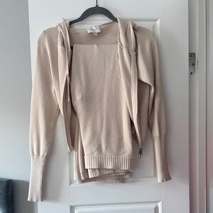 Pink Rose Women's Beige Cardigan Sweater